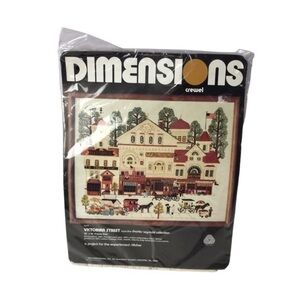 Dimensions crewel kit Victorian Street #1177 by Charles Wysocki Collection